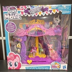 Hasbro My Little Pony Movie Carousel Playset Pinkie Pie Rarity Figures Musical